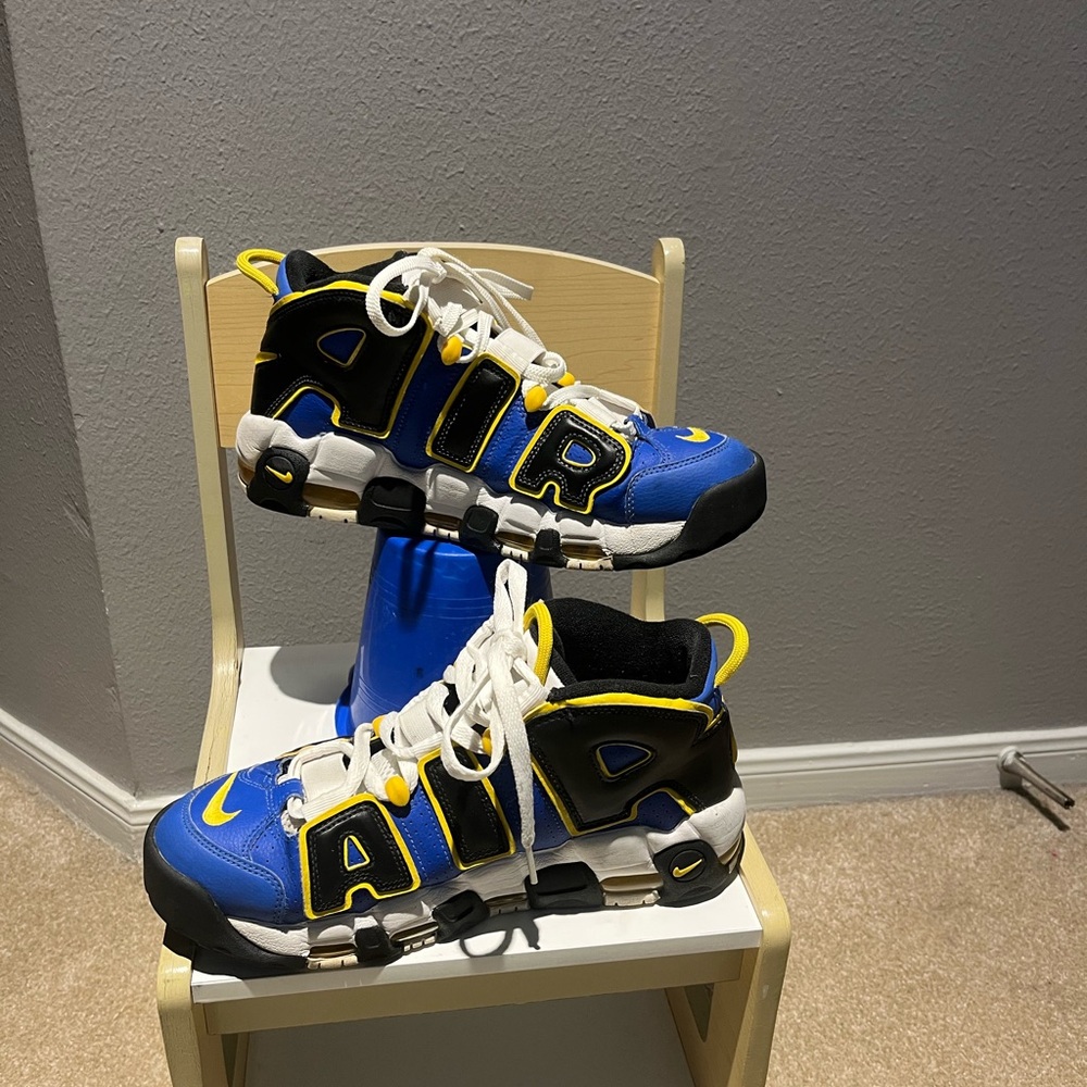 Nike Air More Uptempo - Blue, Yellow, and Black